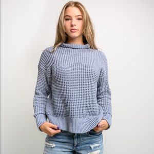American Eagle Blue Turtleneck